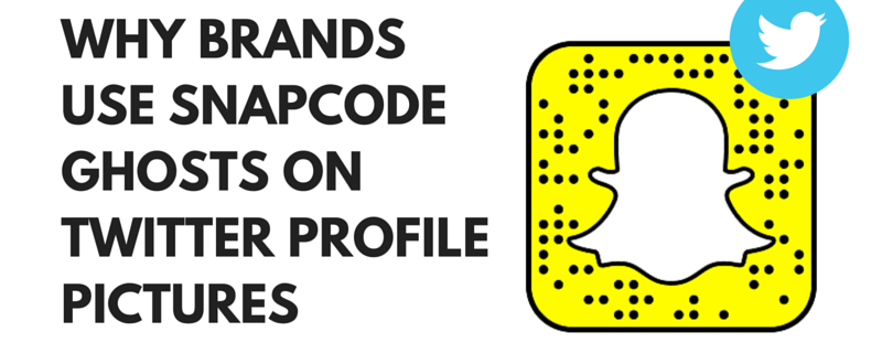 why brands use the snapcode ghost on twitter profile picture