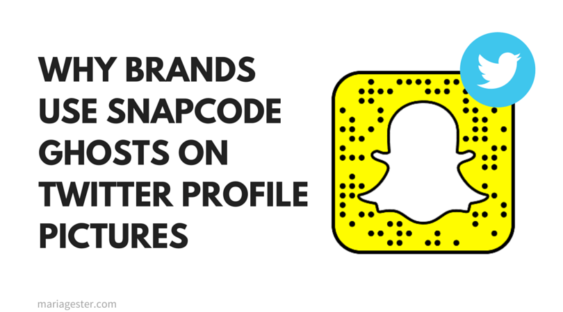 why brands use the snapcode ghost on twitter profile picture
