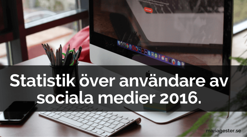 Statistik över användare av sociala medier