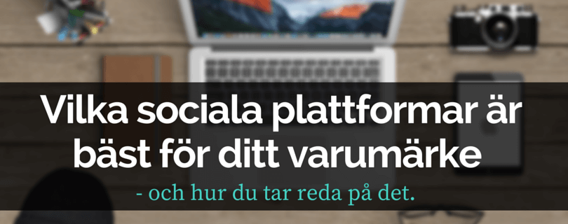 Vilka sociala plattformar är bäst för ditt varumärke