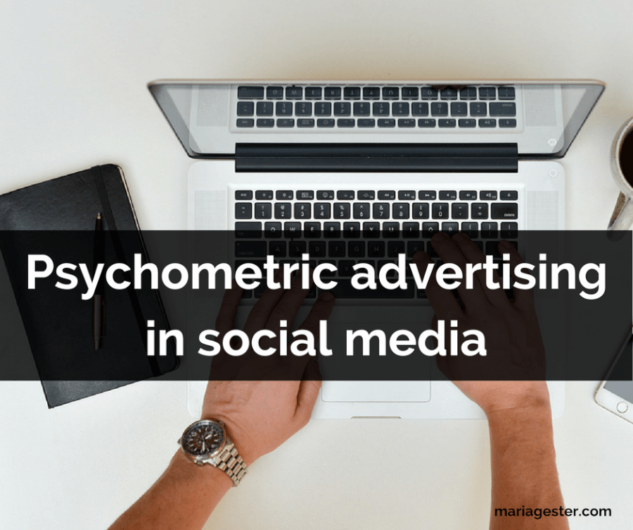 Psychometric advertising in social media
